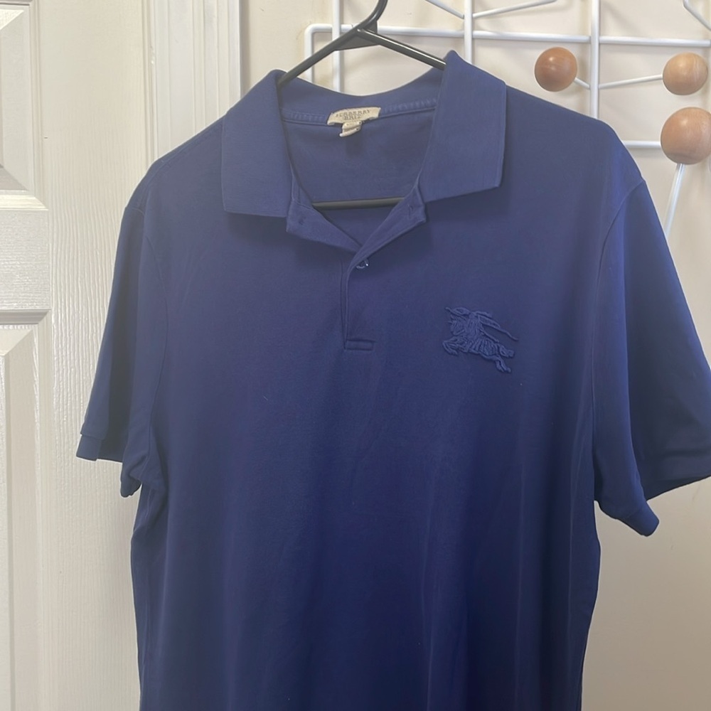 Burberry Brit - Classic Preppy Short Sleeve Polo Shirt - Blue - M